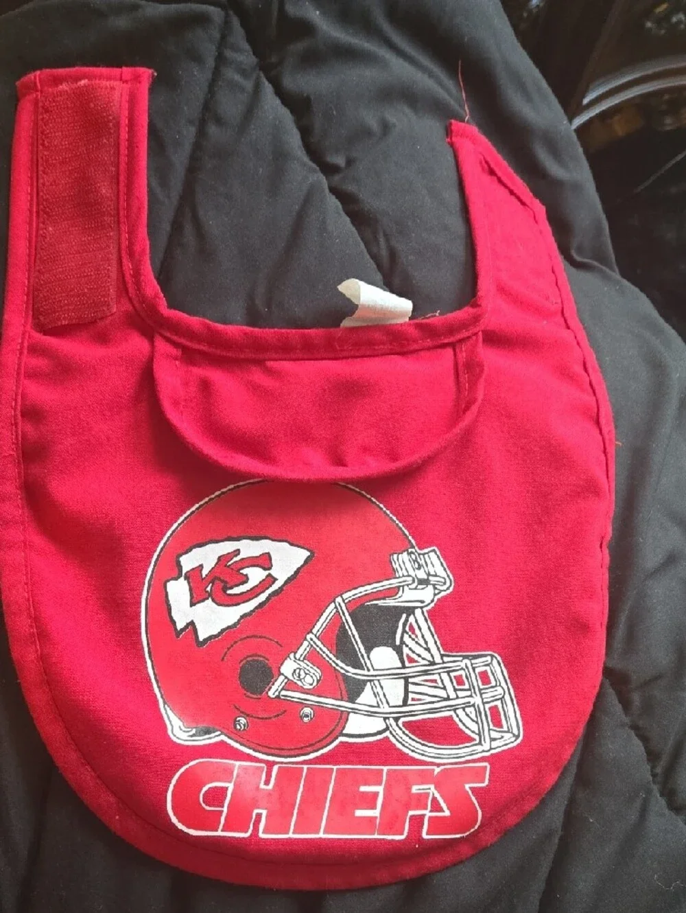 Red Kc Chiefs Baby Bib - Official Team Design